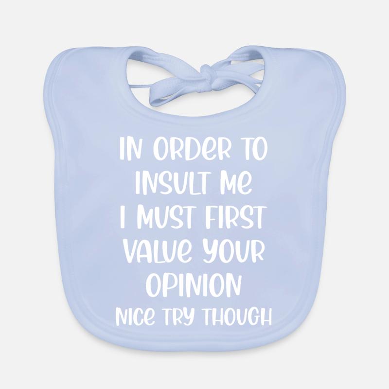 Drôle de dicton Bavoir bio Bébé