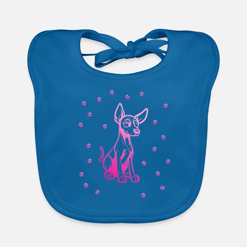 Doberman Pinscher avec de petites pattes Bavoir bio Bébé