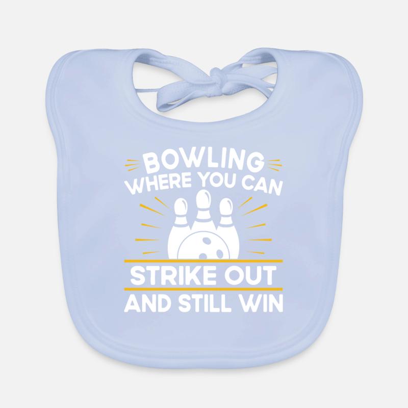 Peut se balancer et quand même gagner - Bowling Bavoir bio Bébé
