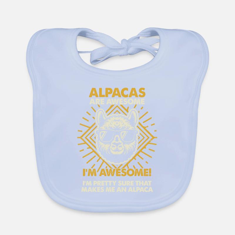 Alpacas Are Great - Mama Dad Organic Baby Bibs