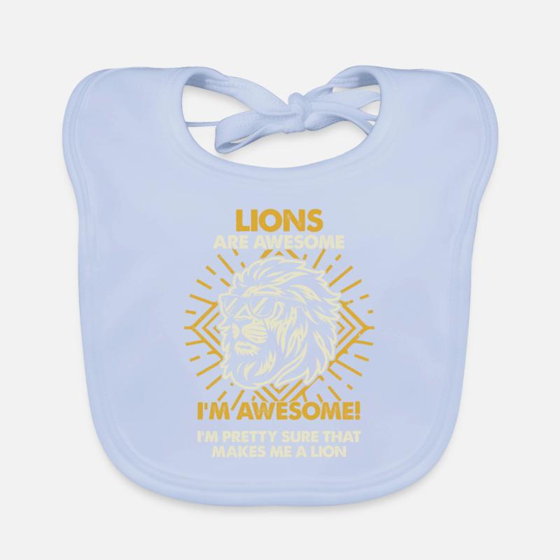 Les lions sont formidables - Mama Dad Bavoir bio Bébé