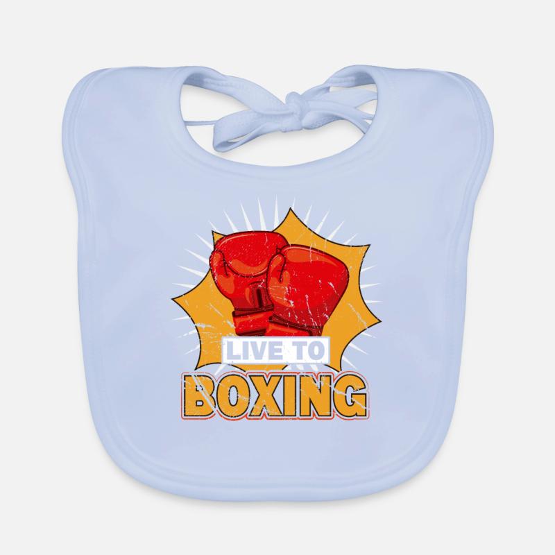 Live to Boxing Organic Baby Bibs