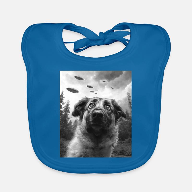 Hund - Außerirdischer Anatolischer Schäferhund UFO Baby Bio-Lätzchen