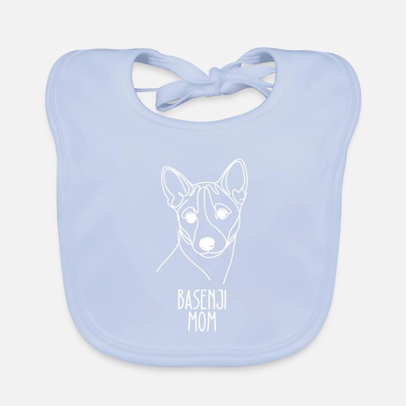 Maman au trait - Basenji Bavoir bio Bébé