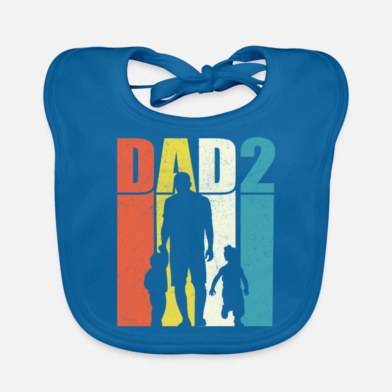 Papa - Baby Bio-Lätzchen - Pfauenblau