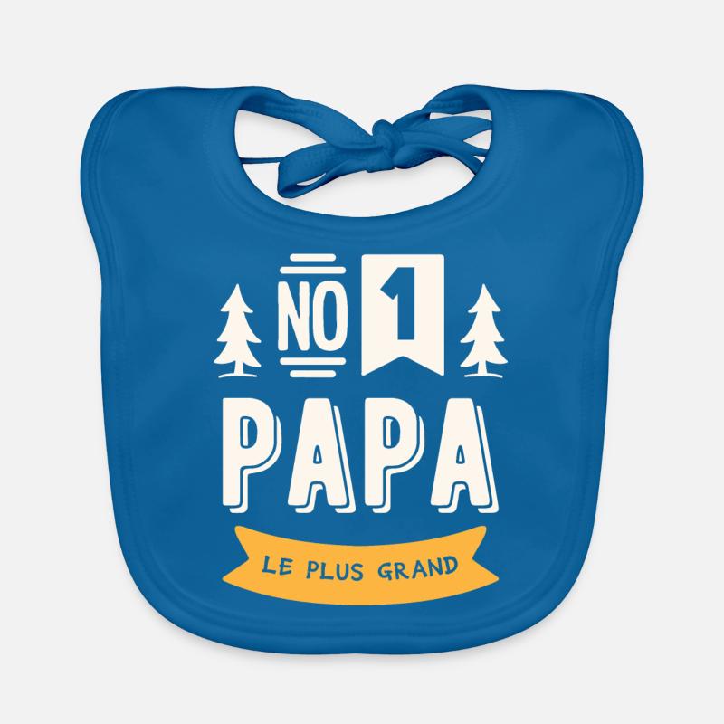 Dad number 1 Organic Baby Bibs