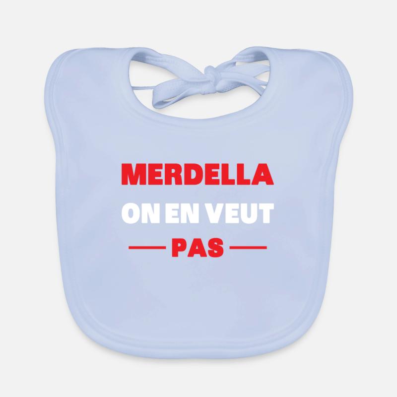 merdella on en veut pas Bavoir bio Bébé