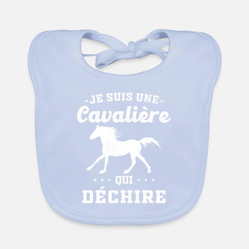 Ich bin ein Reiter, der Geschenke zerreißt Baby Bio-Lätzchen