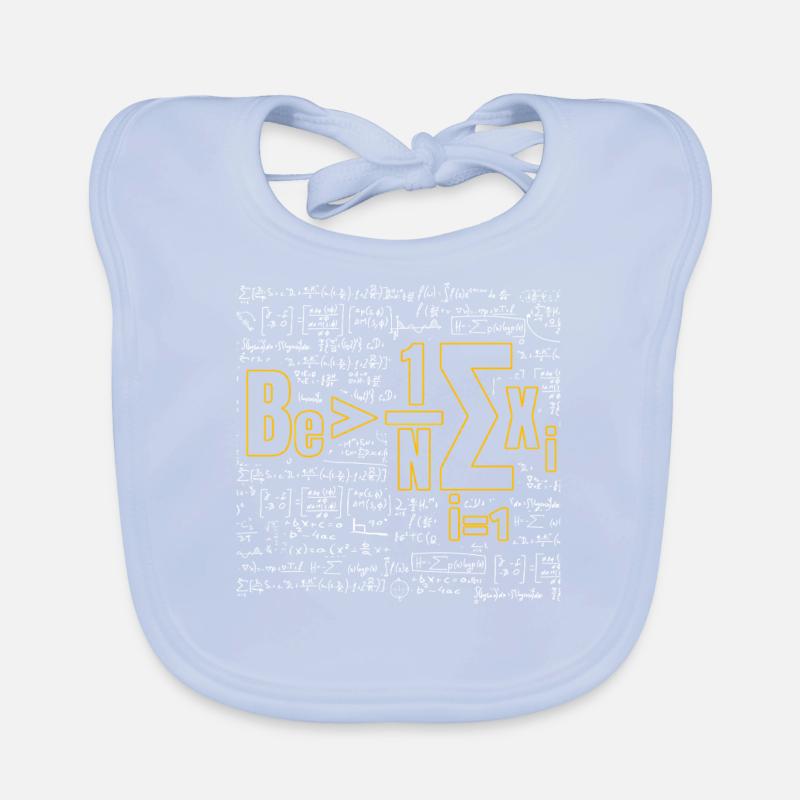 Math Pun – Be Greater Than Average Organic Baby Bibs