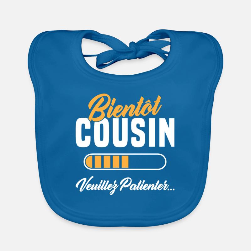 Soon Cousin please wait Organic Baby Bibs