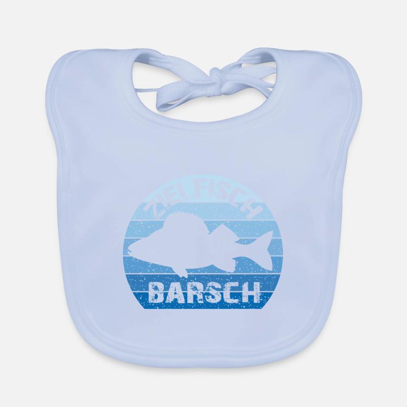 Zielfisch Barsch | Perca | Barschangler Baby Bio-Lätzchen