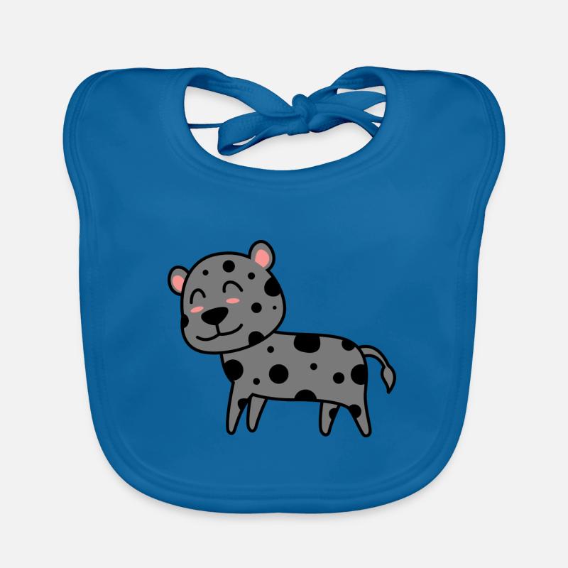 Leopard Comic Animal Organic Baby Bibs