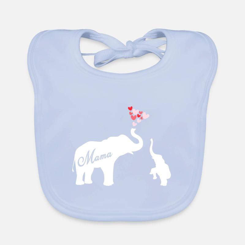 Maman Éléphant Mama Bavoir bio Bébé