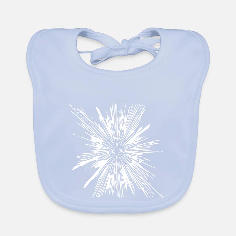 Explosion - Vintage Vector Linien Baby Bio-Lätzchen