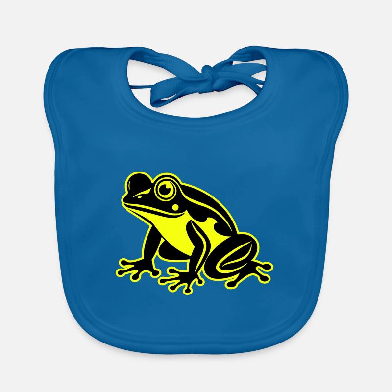 Icône de grenouille Bavoir bio Bébé