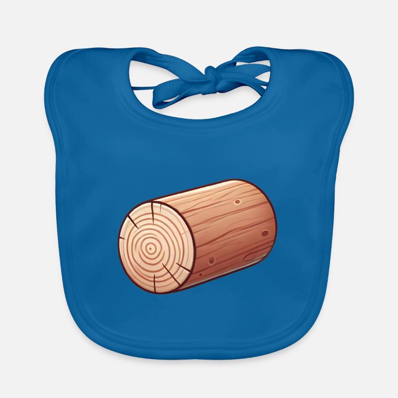 Illustration de rondin de bois rustique Bavoir bio Bébé