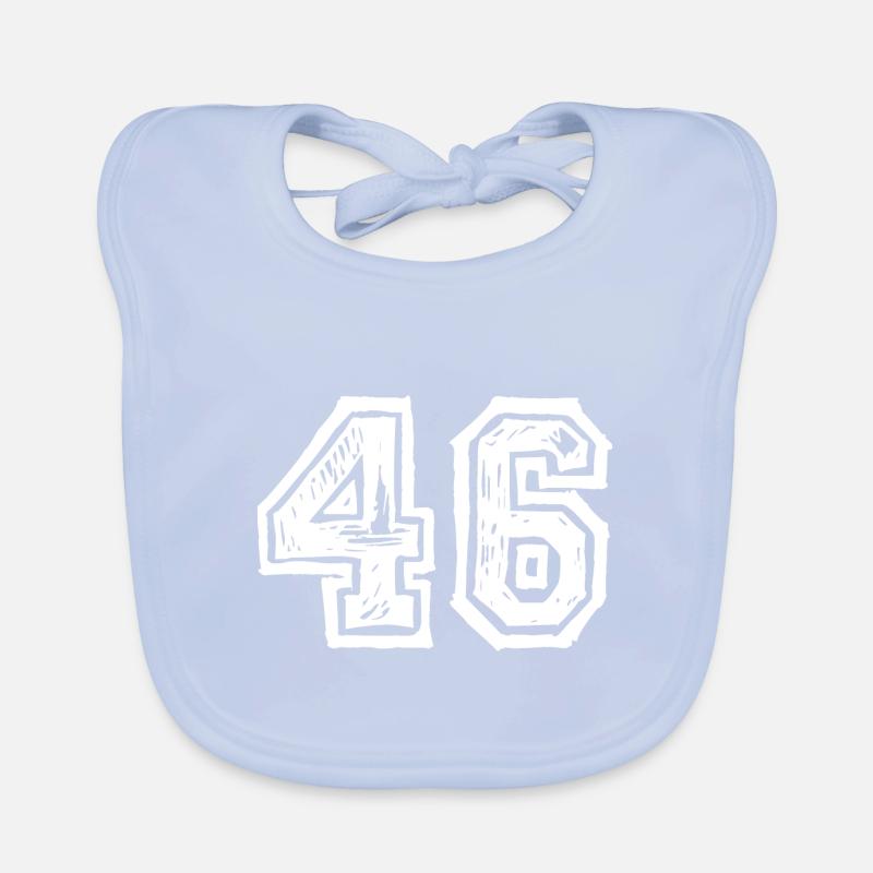 46 Zahl Trikot Baby Bio-Lätzchen