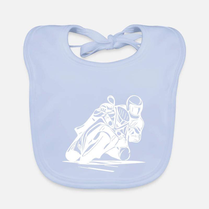 Vector Racing Driver Motor Motorsport Organic Baby Bibs