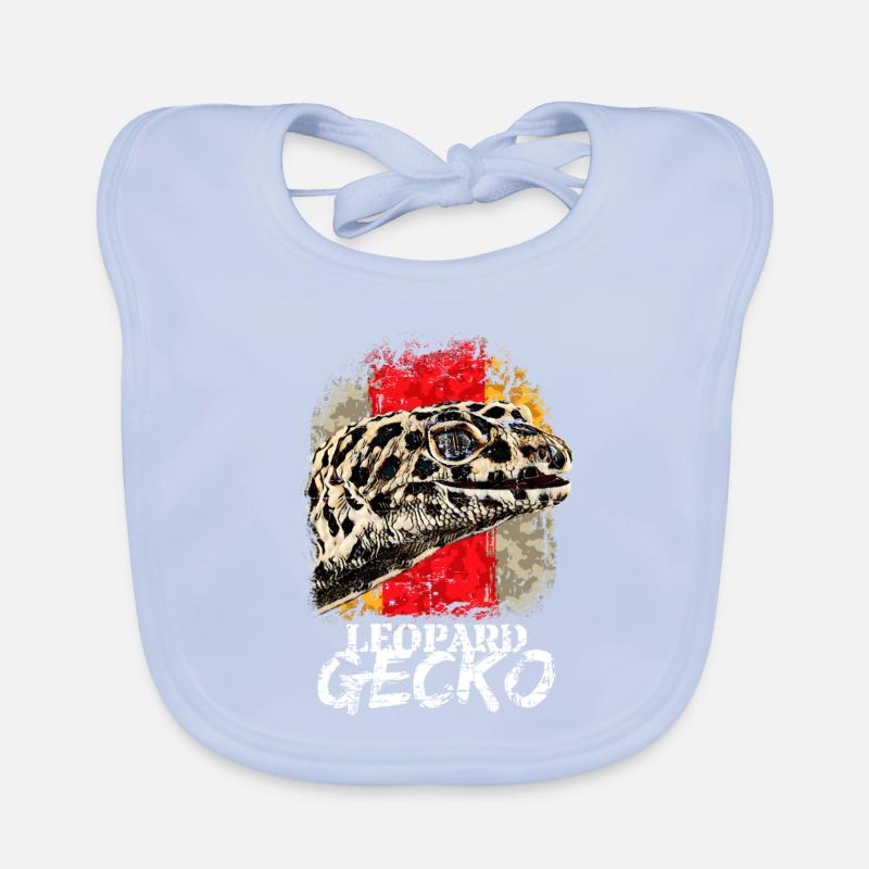 Gecko Echse Leopardgecko Baby Bio-Lätzchen