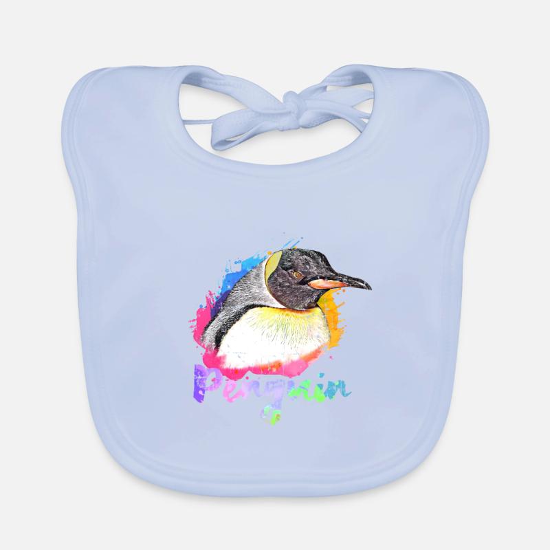 Penguin Antarctic gift Organic Baby Bibs