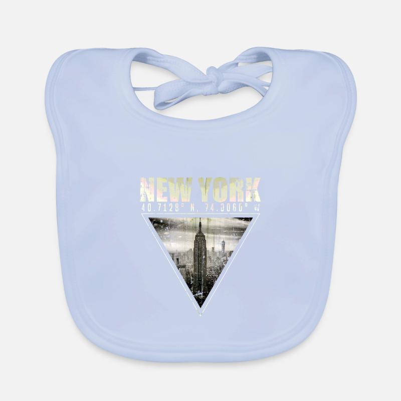Skyline de new york Bavoir bio Bébé