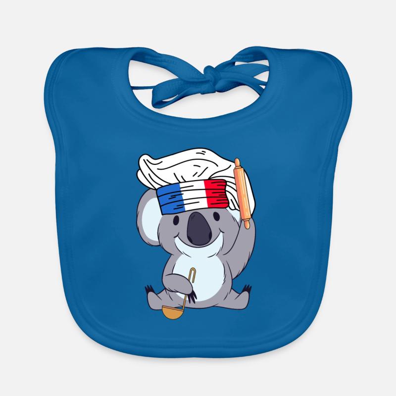 Frankreich Koch Koala Bäcker Paris Cuisine Chef Baby Bio-Lätzchen