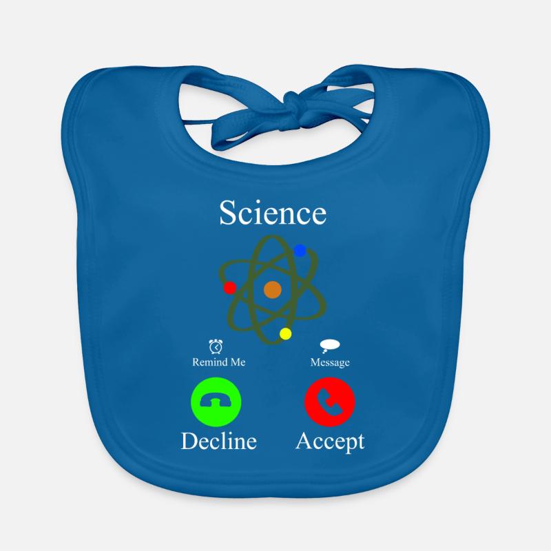Science is calling phone call Organic Baby Bibs