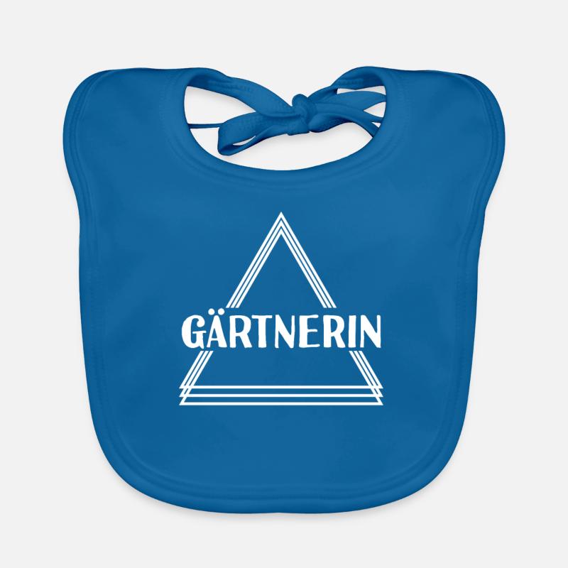 Gärtnerin - Baby Bio-Lätzchen - Pfauenblau