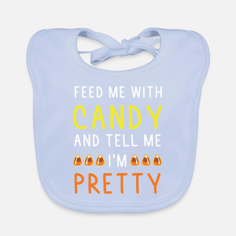 Süßigkeiten Candy spruch Baby Bio-Lätzchen