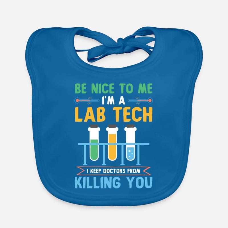 Science laboratory science saying Organic Baby Bibs