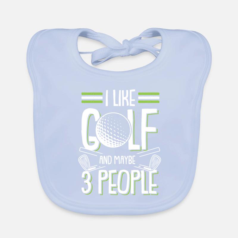 golfing golf Organic Baby Bibs