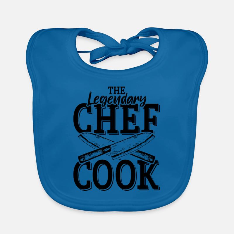 chef cook cooking saying Organic Baby Bibs