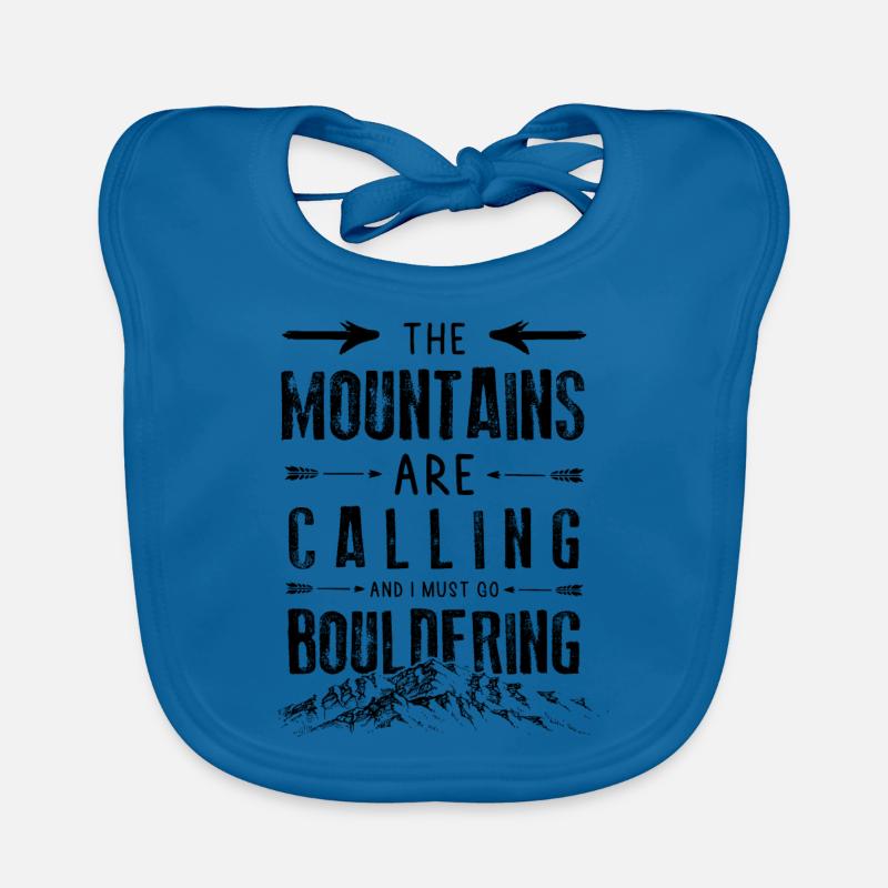 Mountains Calling Bouldering Eisklettern Baby Bio-Lätzchen