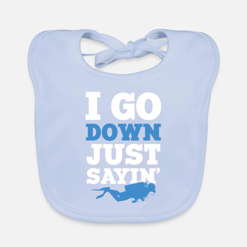 taucher spruch Organic Baby Bibs
