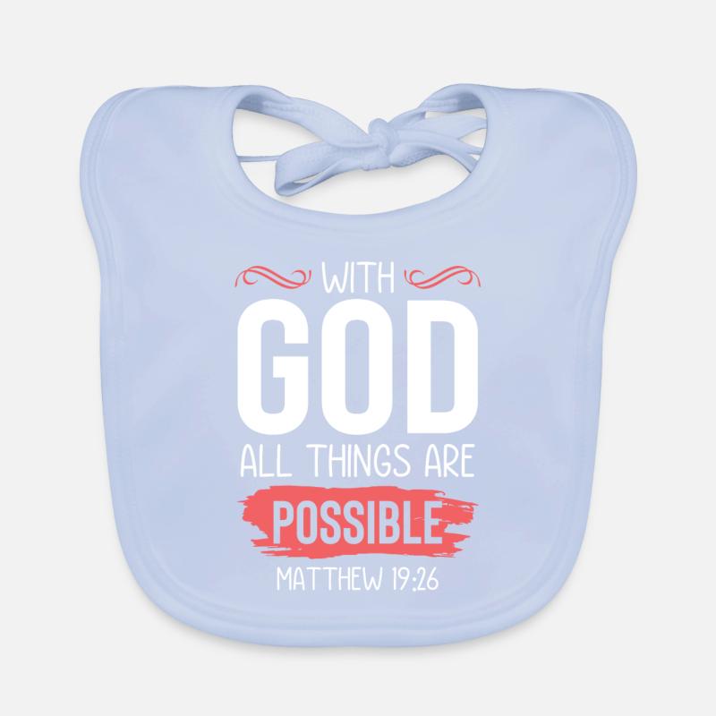 dieu bible Bavoir bio Bébé