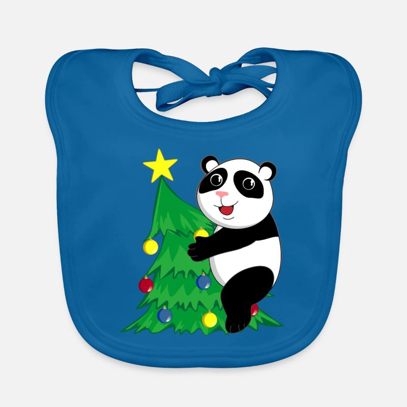 Panda de Noël Bavoir bio Bébé