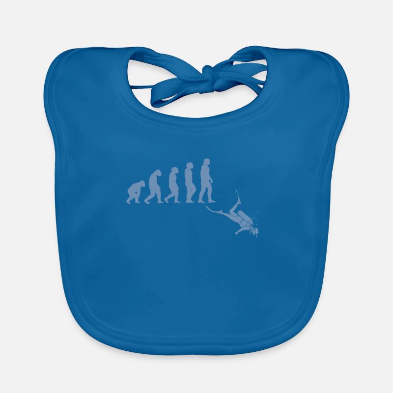 Diver Evolution Tshirt Organic Baby Bibs