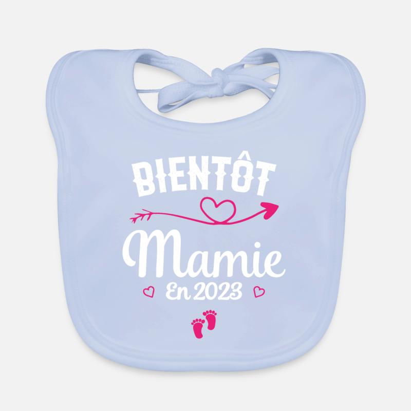 Bientôt future Mamie 2023 Bavoir bio Bébé