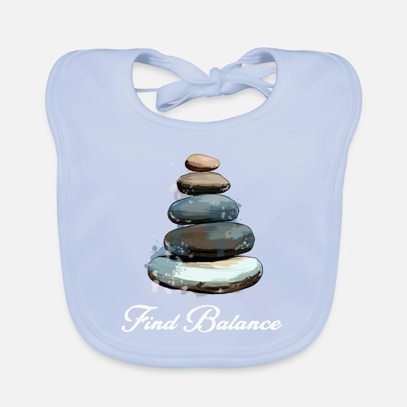 Rock Balancing Stone Stacking Balance Baby Bio-Lätzchen