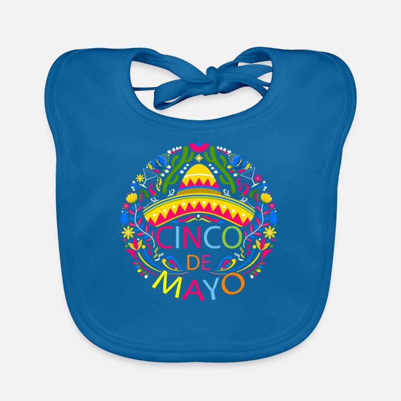 Fiesta Joyeuse Fête Cinco De Mayo Bavoir bio Bébé