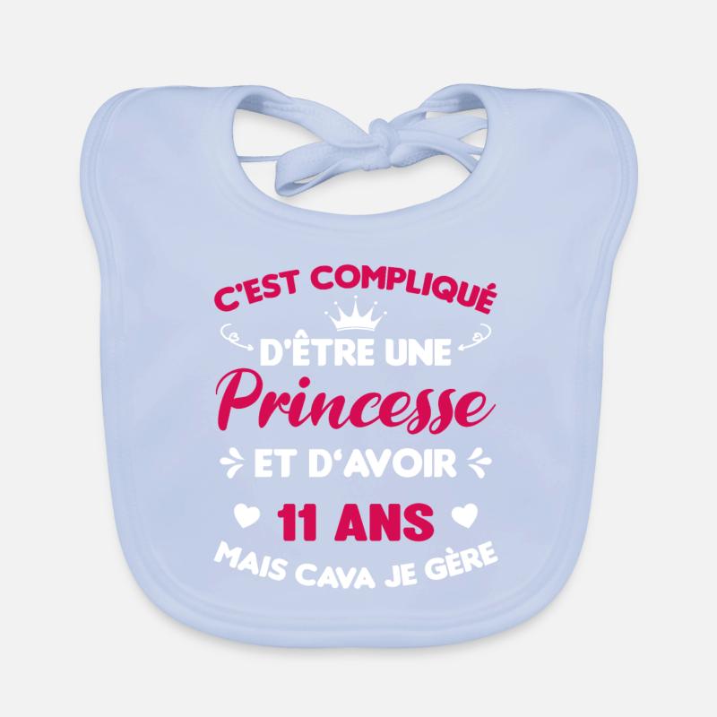 Princesse 11 Ans Anniversaire Idée Cadeau Licorne Bavoir bio Bébé