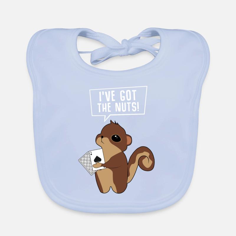 Poker Eichhörnchen Nagetier Tier Baby Bio-Lätzchen