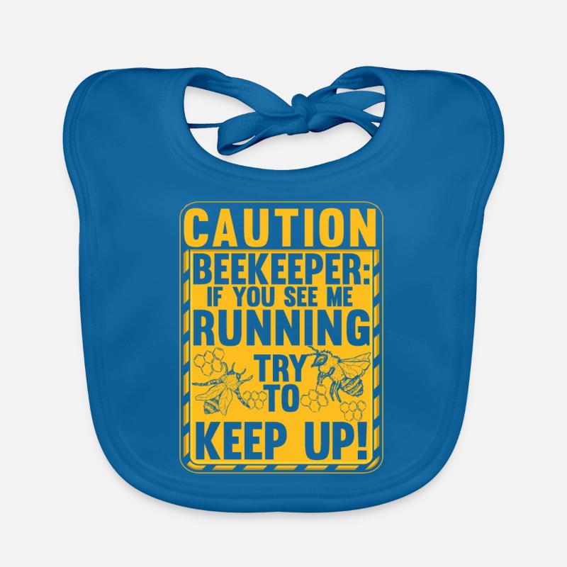 Beware Beekeeper Funny Beekeeping Organic Baby Bibs