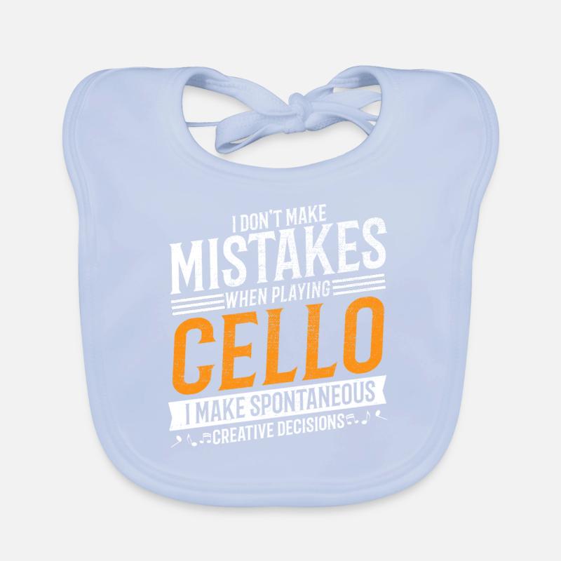 Violoncelle Music Lover Creative Violoncelliste Bavoir bio Bébé