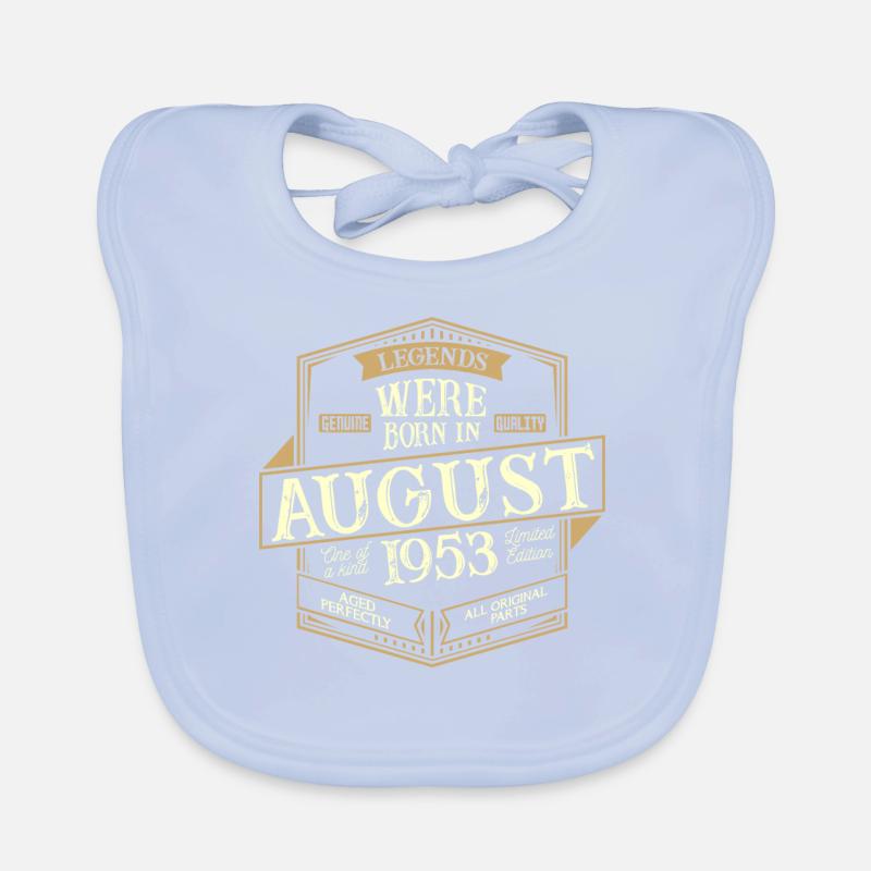 August 1953 Geburtstag Mann Baby Bio-Lätzchen