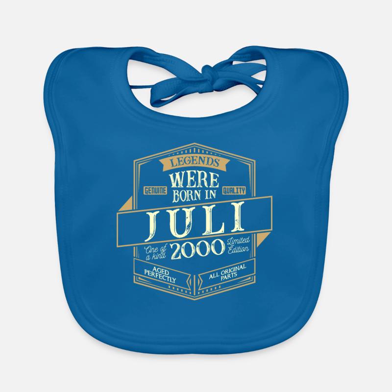 July 2000 Birthday Man Organic Baby Bibs
