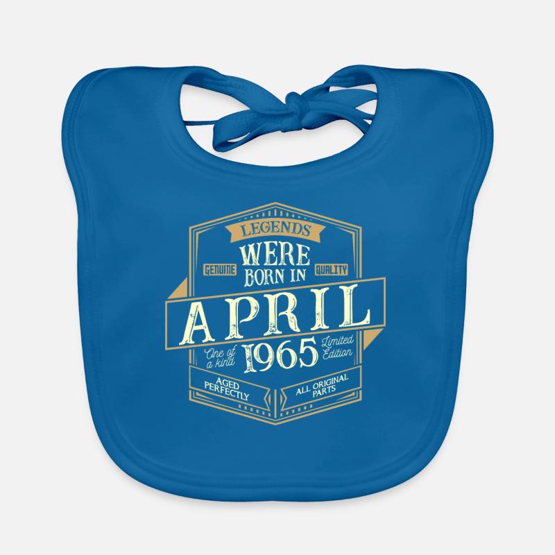 April 1965 Geburtstag Mann Baby Bio-Lätzchen