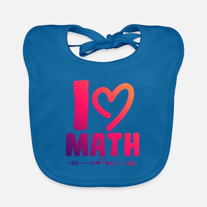 I love math Organic Baby Bibs