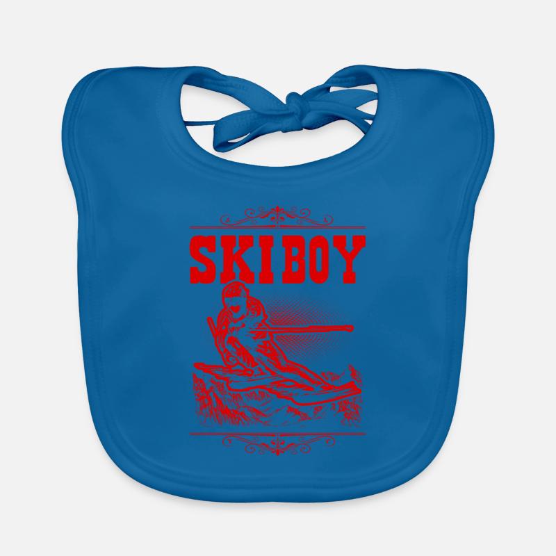 Garçon de ski Bavoir bio Bébé