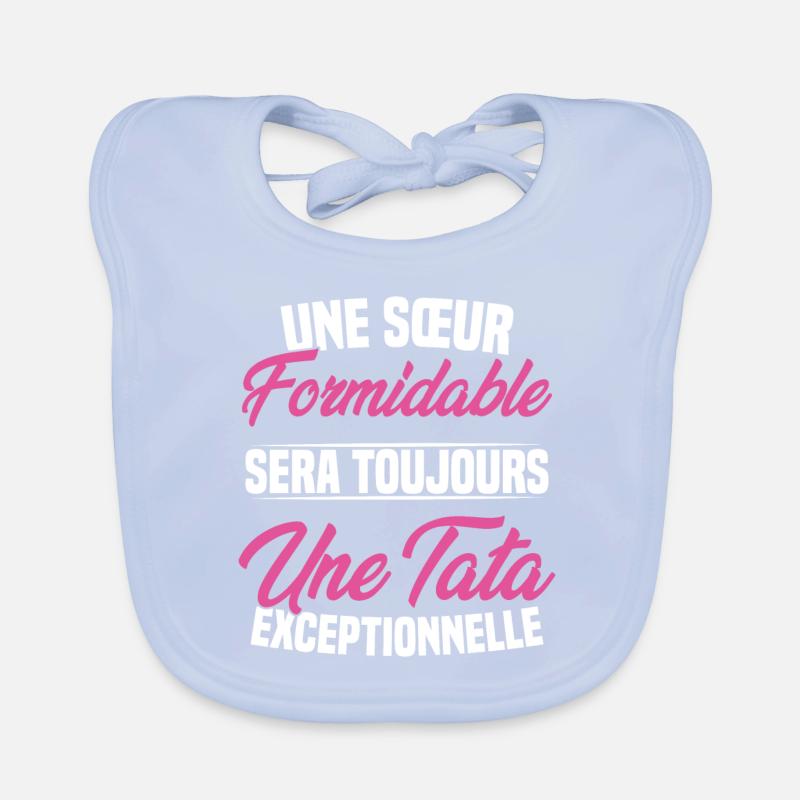Une sœur formidable donne une tata exceptionnelle Bavoir bio Bébé